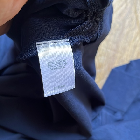 J. Jill Wearever Collection 3/4 Sleeve Navy Blue Casual Basic Top Size S - Picture 9 of 13